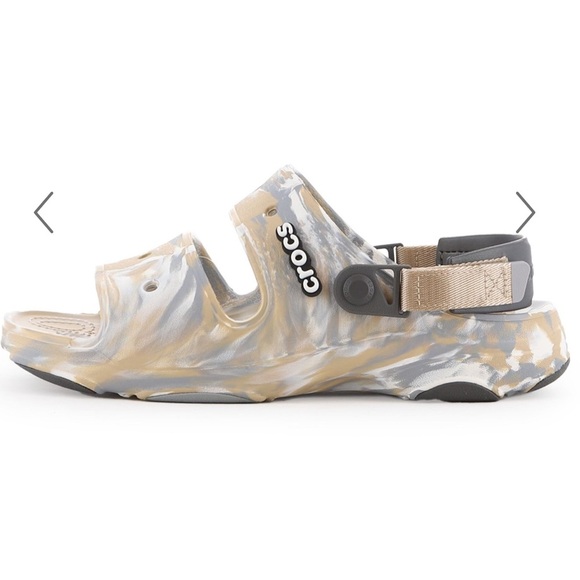 Crocs Classic All Terrain Marbled Sandals Mens Chai Multi Color - Picture 1 of 12